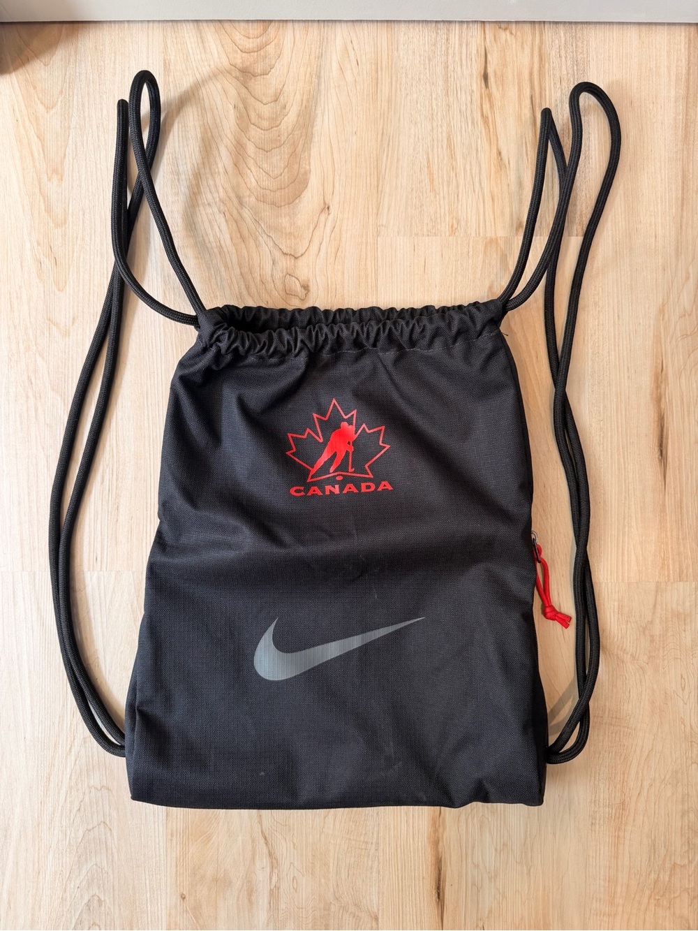 Nike x Hockey Canada Black Drawstring Gym Bag